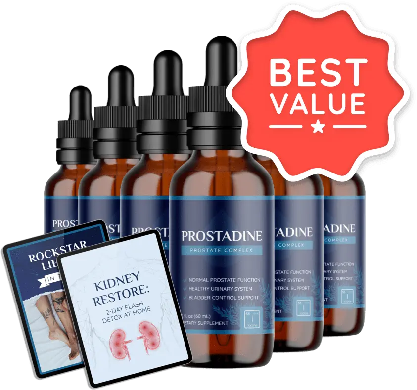 Prostadine six bottles with bonus